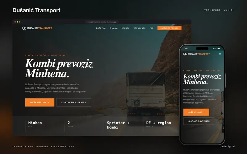 Dušanić Transport — Transport