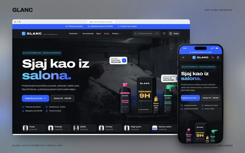 GLANC Car Care — Car care webshop