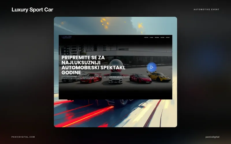 Luxury Sport Car — Event website