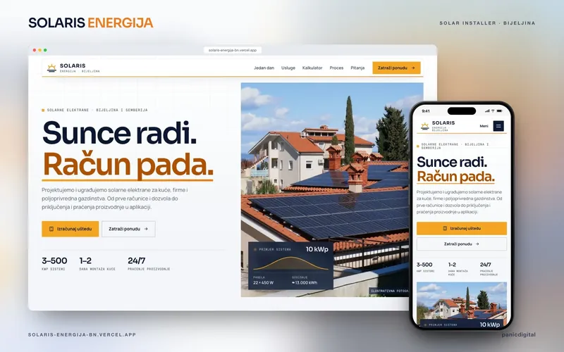 Solaris Energija — Solar installations