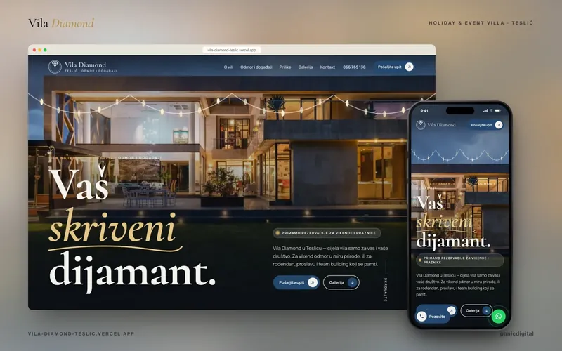 Vila Diamond — Holiday & event villa