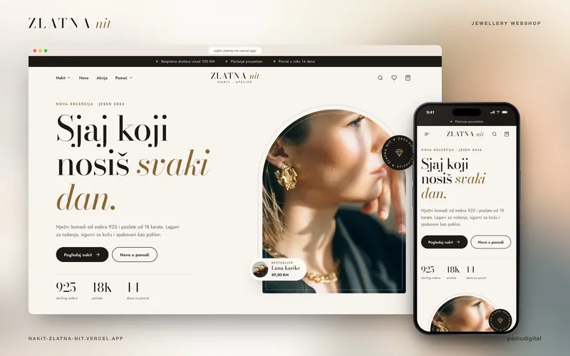 Zlatna nit — Jewellery webshop